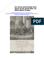 The Belgian Army and Society From Independence To The Great War 1St Edition Mario Draper Full Chapter