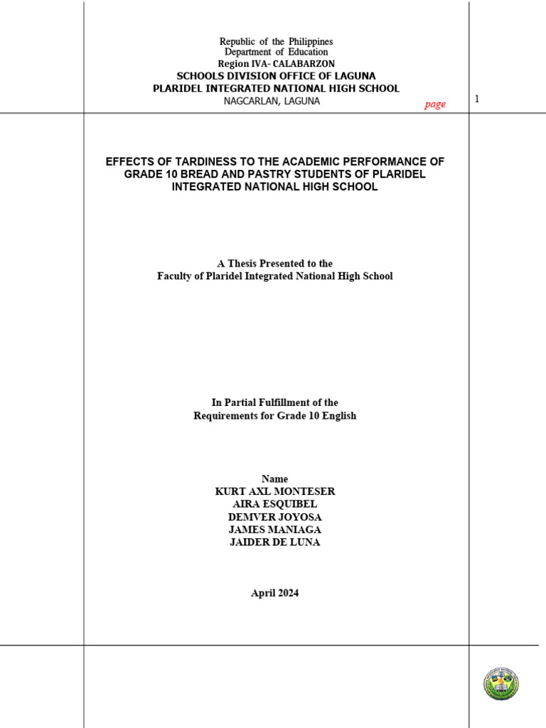 Examples Of Grade 10 Essays