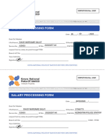 KNPS Salary Processing Form 0921