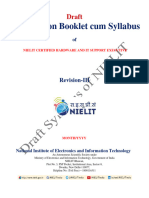 Draft Syllabus NIELIT Certified Hardware IT Support Executive