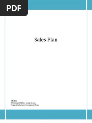 Sales Plan