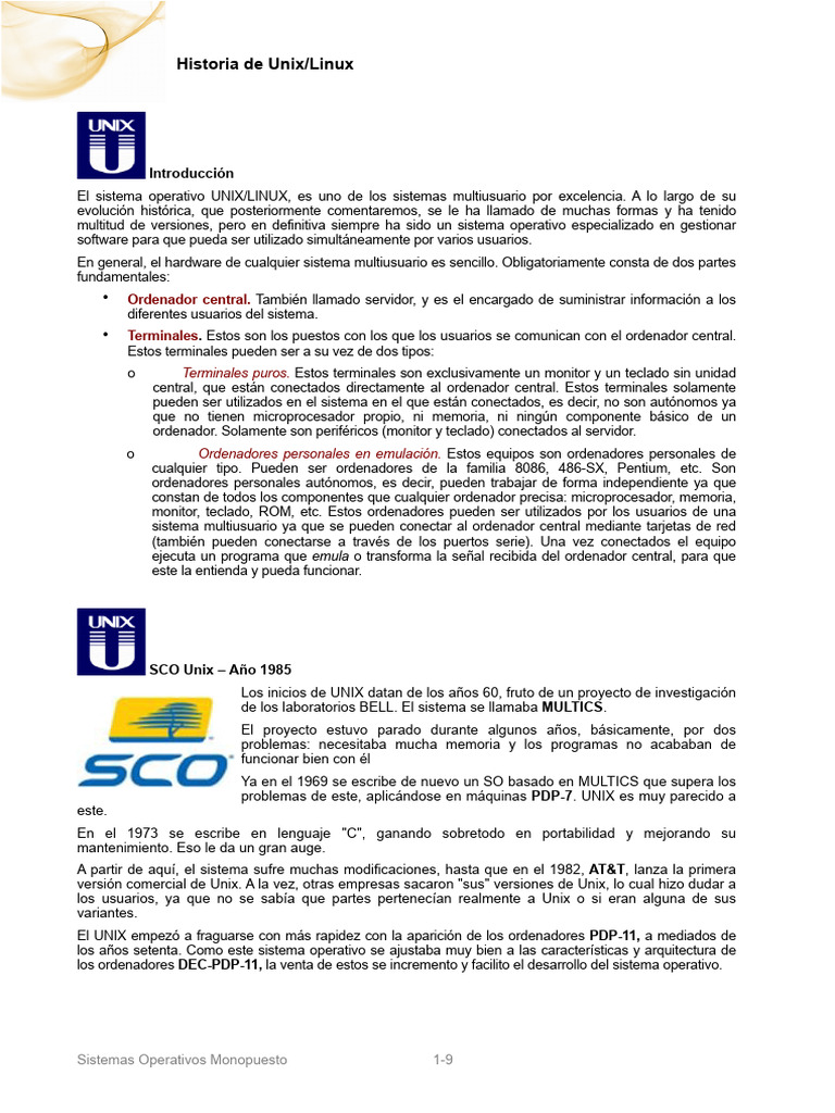 Historia Linux Unix Descargar Gratis Pdf Distribución De Linux Unix