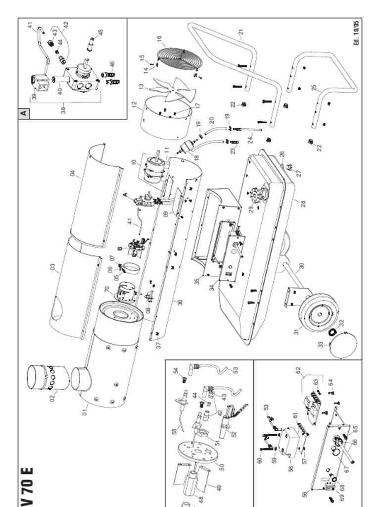 BV 70 Heater Parts List | PDF | Electrical Connector | Machines