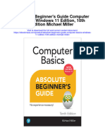 Download Absolute Beginners Guide Computer Basics Windows 11 Edition 10Th Edition Michael Miller full chapter