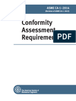 Conformity Assessment Requirements: ASME CA-1-2014