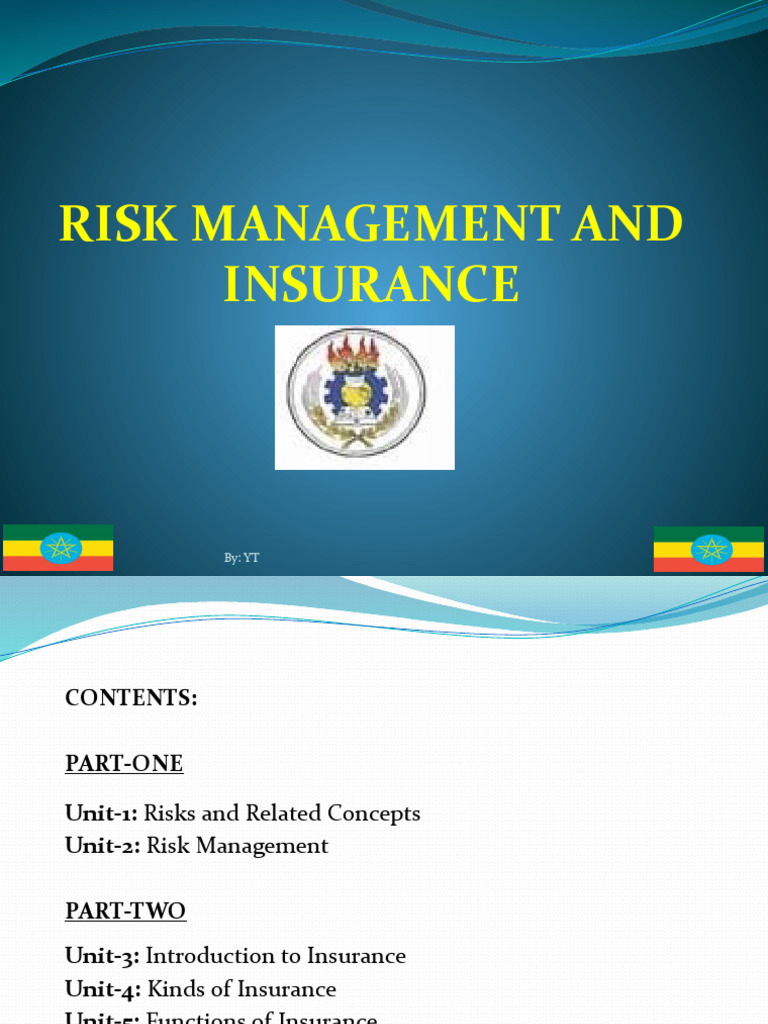 Ppt1risk Management | PDF | Risk | Hazards