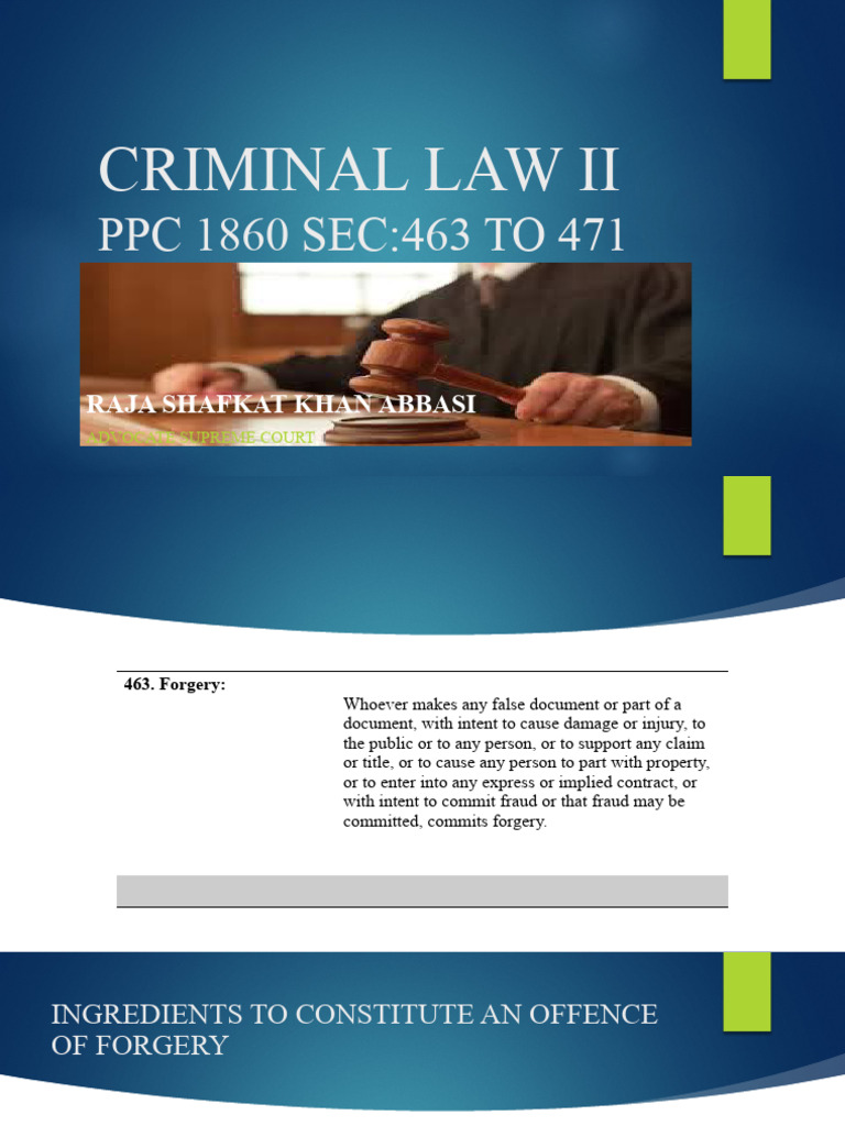 Forgery 463 471 pdf forgery criminal law