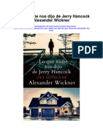 Download Lo Que Nadie Nos Dijo De Jerry Hancock Alexander Wickner full chapter