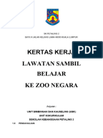 Kertas Kerja Lawatan Sambil Belajar Ke Zoo Negara