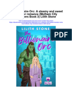 The Billionaire Orc A Steamy and Sweet Monster Romance Motham City Monsters Book 3 Lilith Stone Full Chapter