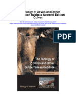 The Biology of Caves and Other Subterranean Habitats Second Edition Culver Full Chapter
