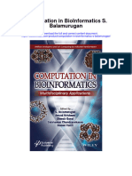 Computation in Bioinformatics S Balamurugan Full Chapter