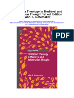 Secdocument - 771download Trinitarian Theology in Medieval and Reformation Thought 1St Ed Edition John T Slotemaker All Chapter