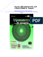 Trigonometry For Jee Advanced 3Rd Edition Soultions G Tewani All Chapter