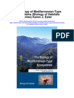 Download The Biology Of Mediterranean Type Ecosystems Biology Of Habitats Series Karen J Esler full chapter