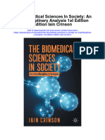 The Biomedical Sciences in Society An Interdisciplinary Analysis 1St Edition Edition Iain Crinson Full Chapter