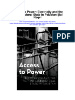 Access To Power Electricity and The Infrastructural State in Pakistan Ijlal Naqvi Full Chapter