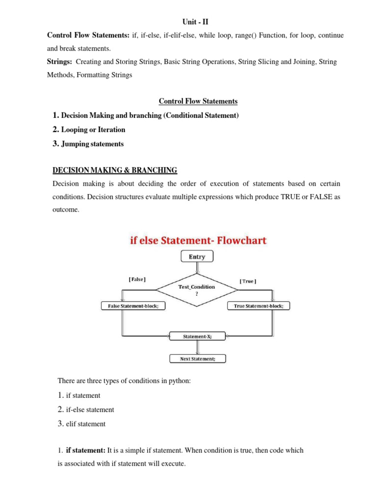Python notes unit 2 download free pdf control flow computing