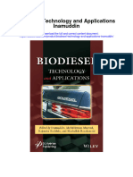 Download Biodiesel Technology And Applications Inamuddin full chapter