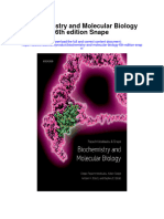 Biochemistry and Molecular Biology 6Th Edition Snape Full Chapter