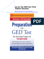 Download Preparation For The Ged Test Third Edition Dausses all chapter