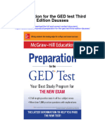 Preparation For The Ged Test Third Edition Dausses All Chapter