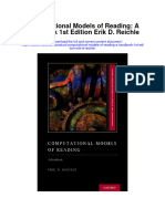 Computational Models of Reading A Handbook 1St Edition Erik D Reichle Full Chapter