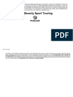 Bedienungsanleitung Handbuch Piaggio Beverly 350 Ie Sport Touring