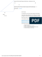 Registering A New Private Limited Company (For MicroStartup)