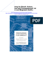 Preparing For Brexit Actors Negotiations and Consequences 1St Edition Lee Mcgowan Auth All Chapter