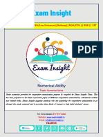 Exam Insight: Numerical Ability