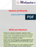 Vitamins & Minerals: - Made by BIJITA Ma'am