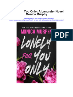 Lonely For You Only A Lancaster Novel Monica Murphy Full Chapter