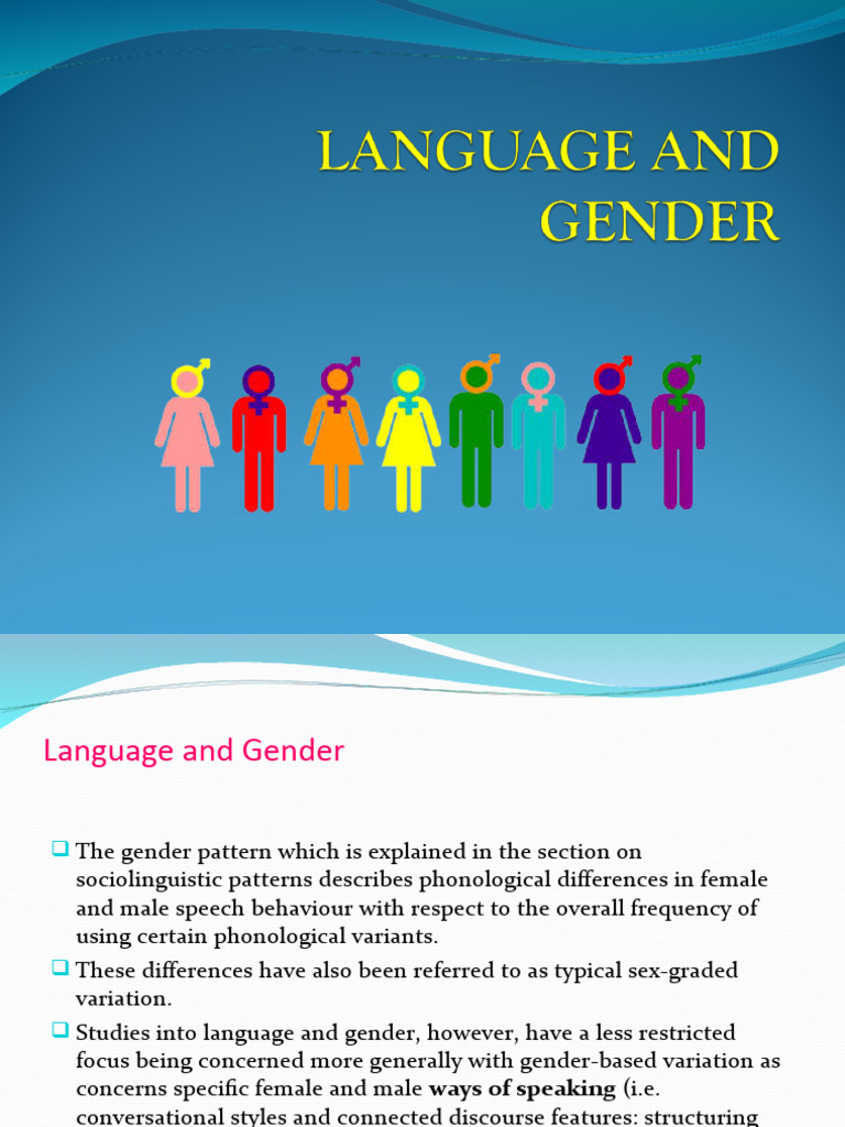 Language and Gender: Conversational Styles | PDF | Gender | Gender Studies