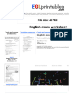 English Exam - ESL Worksheet by Ammartc