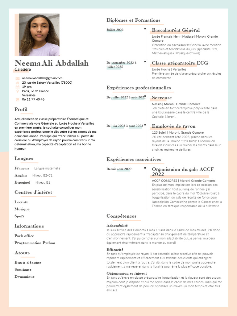 Profil professionnel de Neema Ali Abdallah | PDF