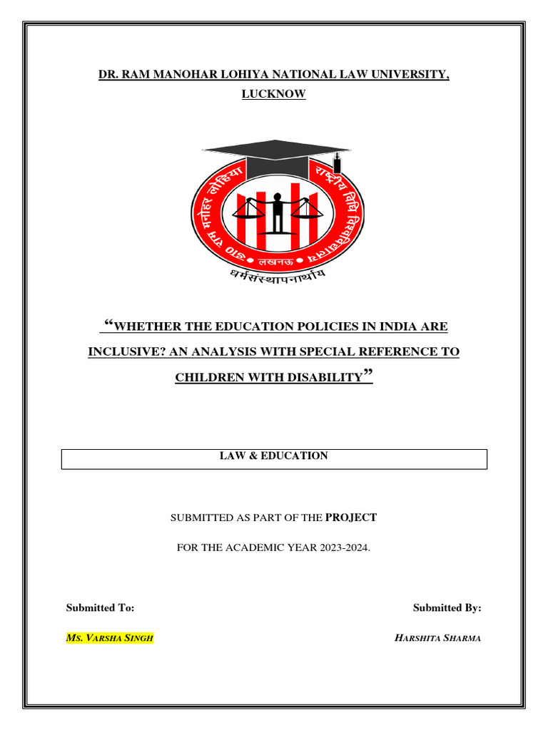 Inclusive Education for Disabled Children | PDF | Inclusion (Education ...