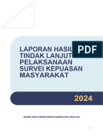 LPP-58 Laporan Hasil Tindak Lanjut Pelaksanaan Survei Kepuasan Masyarakat Periode 2022