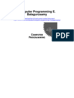 Download Computer Programming E Balagurusamy full chapter