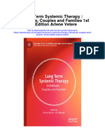 Long Term Systemic Therapy Individuals Couples and Families 1St Ed Edition Arlene Vetere Full Chapter