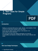 2.test Cases For Simple Programs