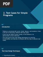 2.test Cases For Simple Programs