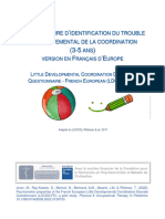 Questionnaire D'identification Du Trouble Du Développement Et de La Coordination