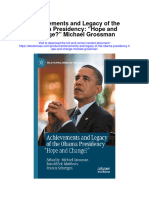 Download Achievements And Legacy Of The Obama Presidency Hope And Change Michael Grossman full chapter