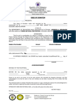 Deed of Donation and Acceptance