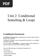 Conditional Branching-Loops