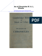 The Books of Chronicles W A L Elmslie Full Chapter