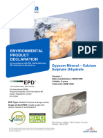 Gypsum Mineral EPD Report
