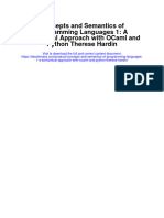 Concepts and Semantics of Programming Languages 1 A Semantical Approach With Ocaml and Python Therese Hardin Full Chapter