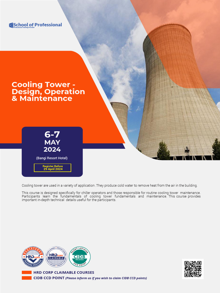 Cooling Tower Operation & Maintenance Course | PDF | Continuum ...